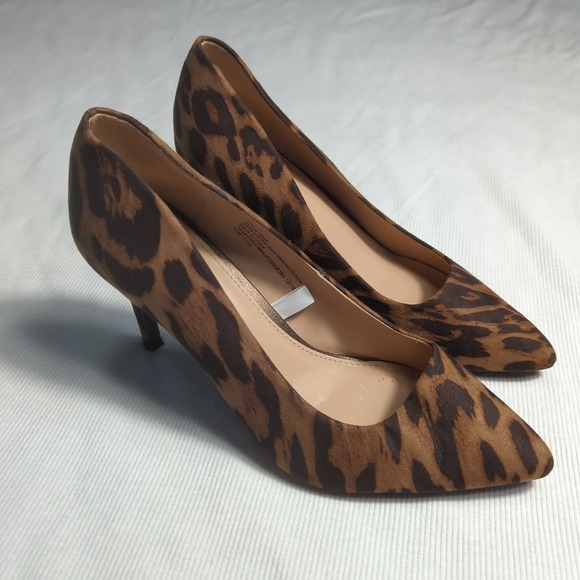 a new day Shoes - A New Day Brown Leopard Print Pumps Heels Women's Size 7.5‎ Gemm 3"